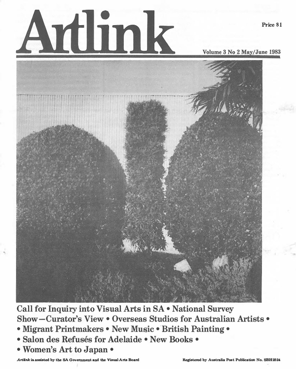 Issue 3:2 | May 1983 | Artlink 3:2